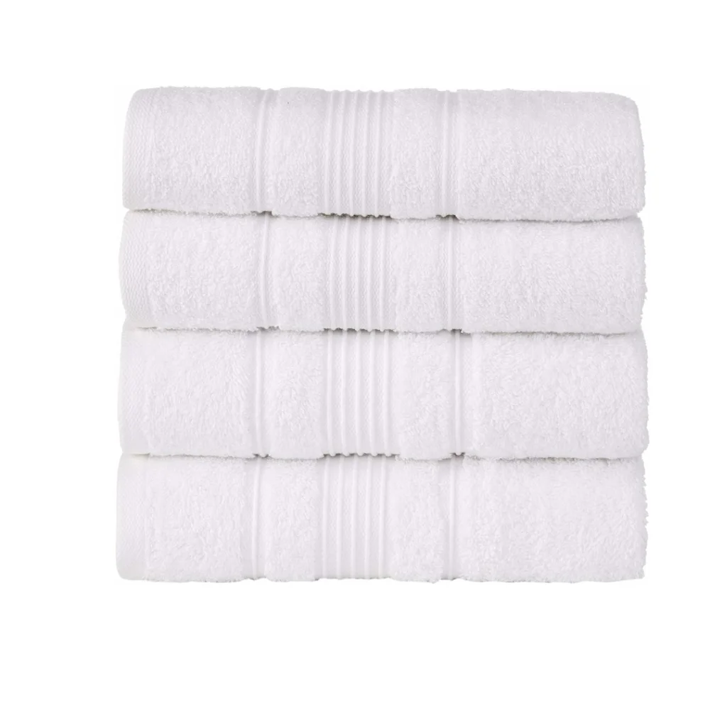 Home 4-Piece Hand Towels Set, 100% Turkish Cotton Premium